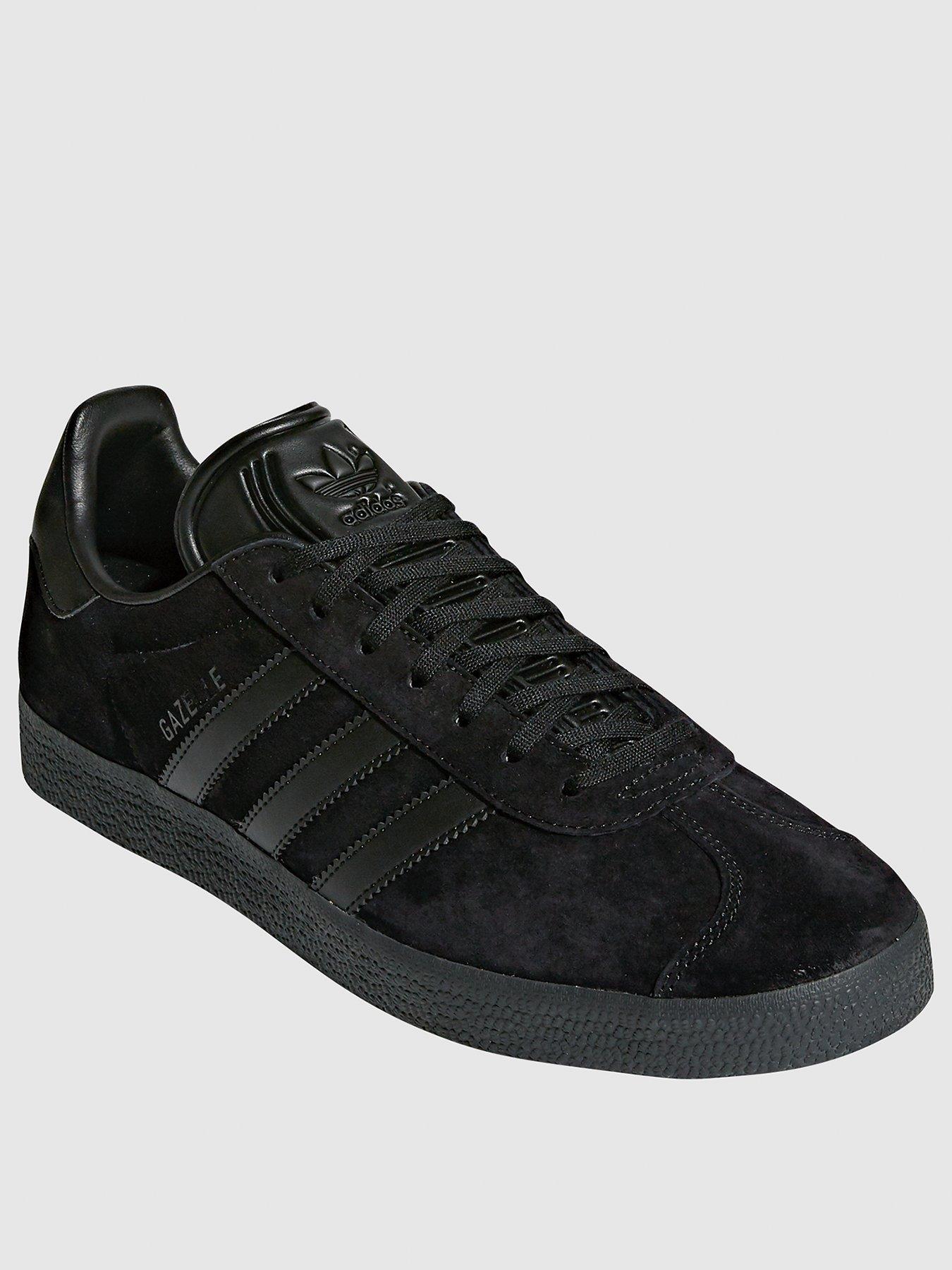 adidas gazelle black leather size 6