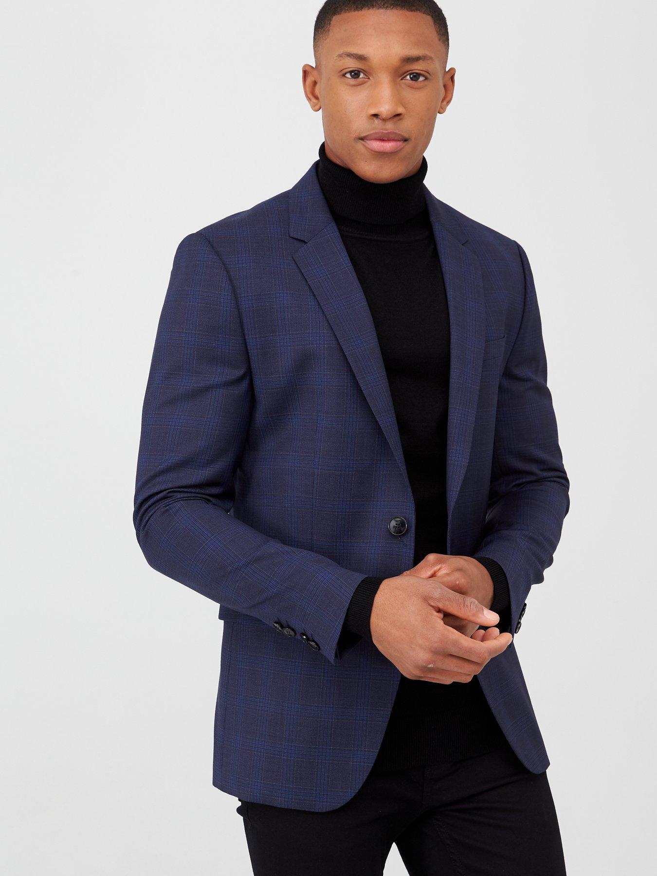 Hugo Astian Slim Fit Checked Suit Jacket review