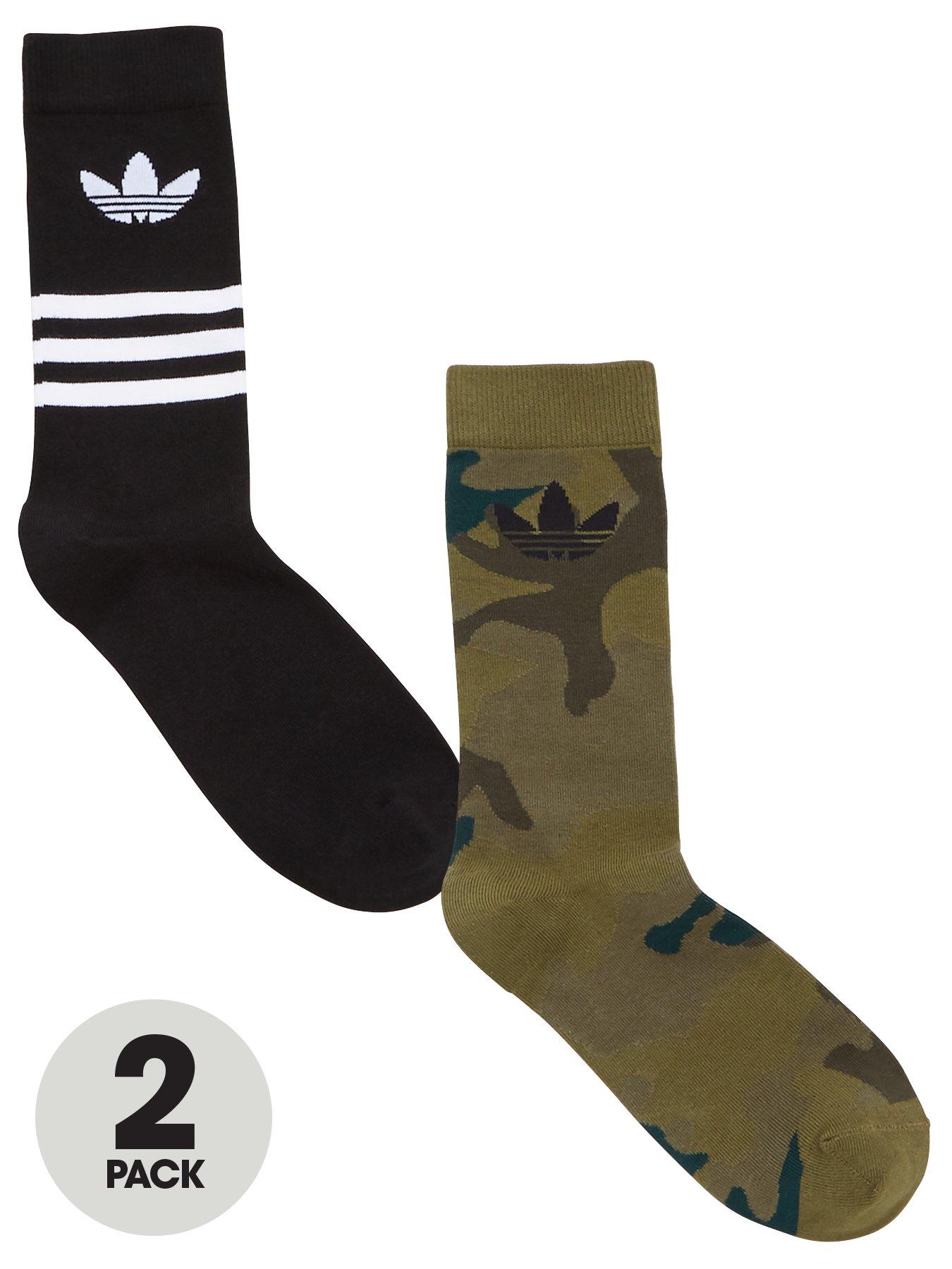 Adidas Originals Camo Crew 2 Pack Socks review