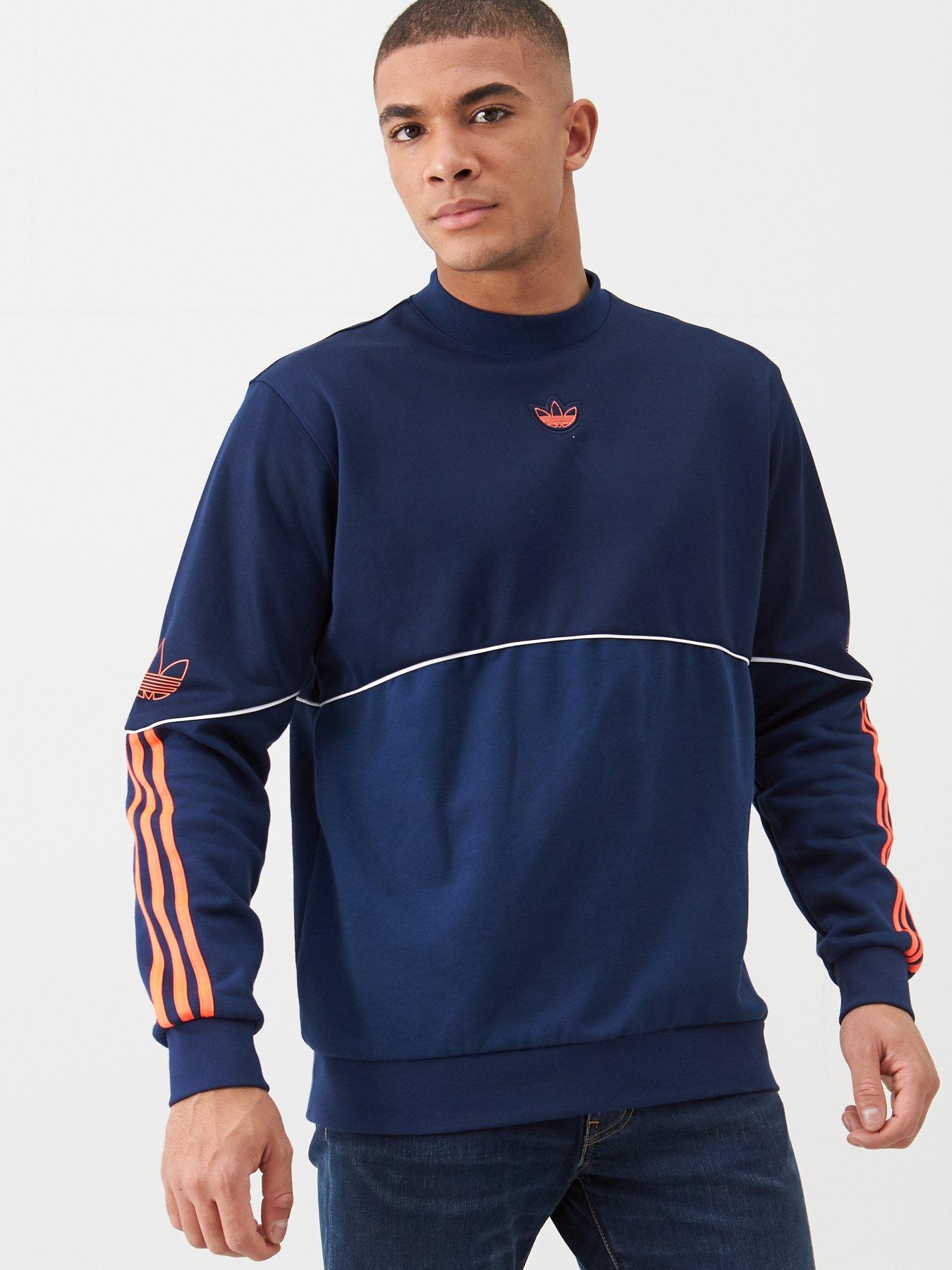 adidas crew neck blue