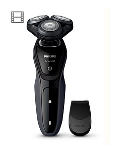 Philips Shaver 5000 Wet & Dry; 40 min/ 1 hour charge; SC Trimmer
