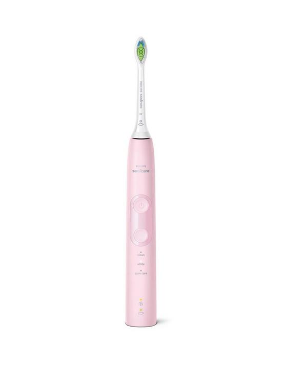 stillFront image of philips-sonicare-protectiveclean-5100-electric-toothbrush-pink-hx685629