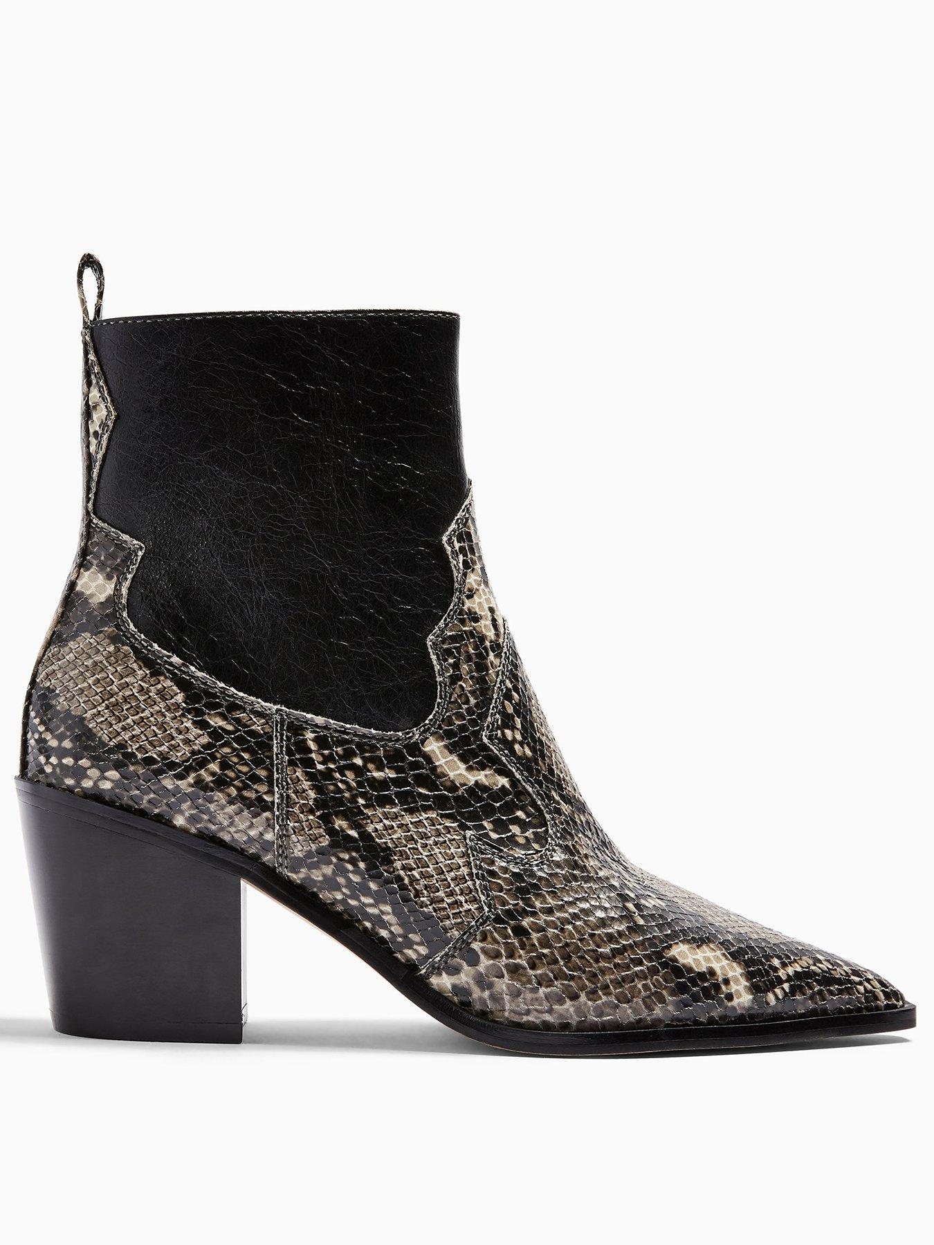 topshop western ankle boots