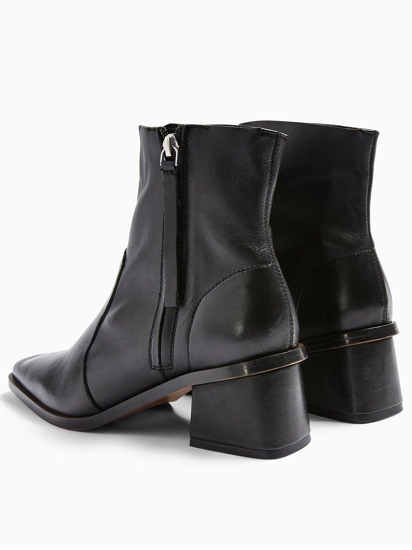 very black ankle boots