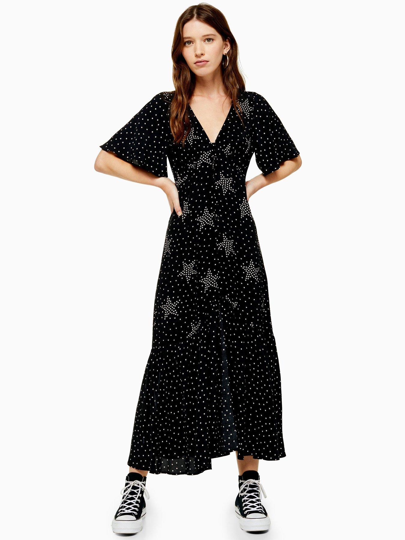 topshop spot print dress