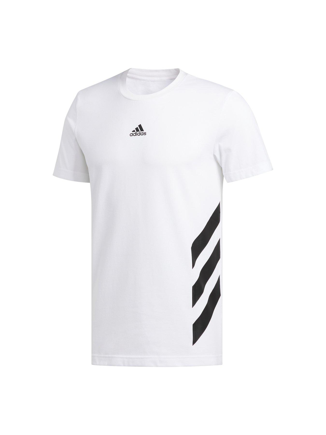 Adidas Adidas Plus Size Basketball 3 Stripe T-Shirt review