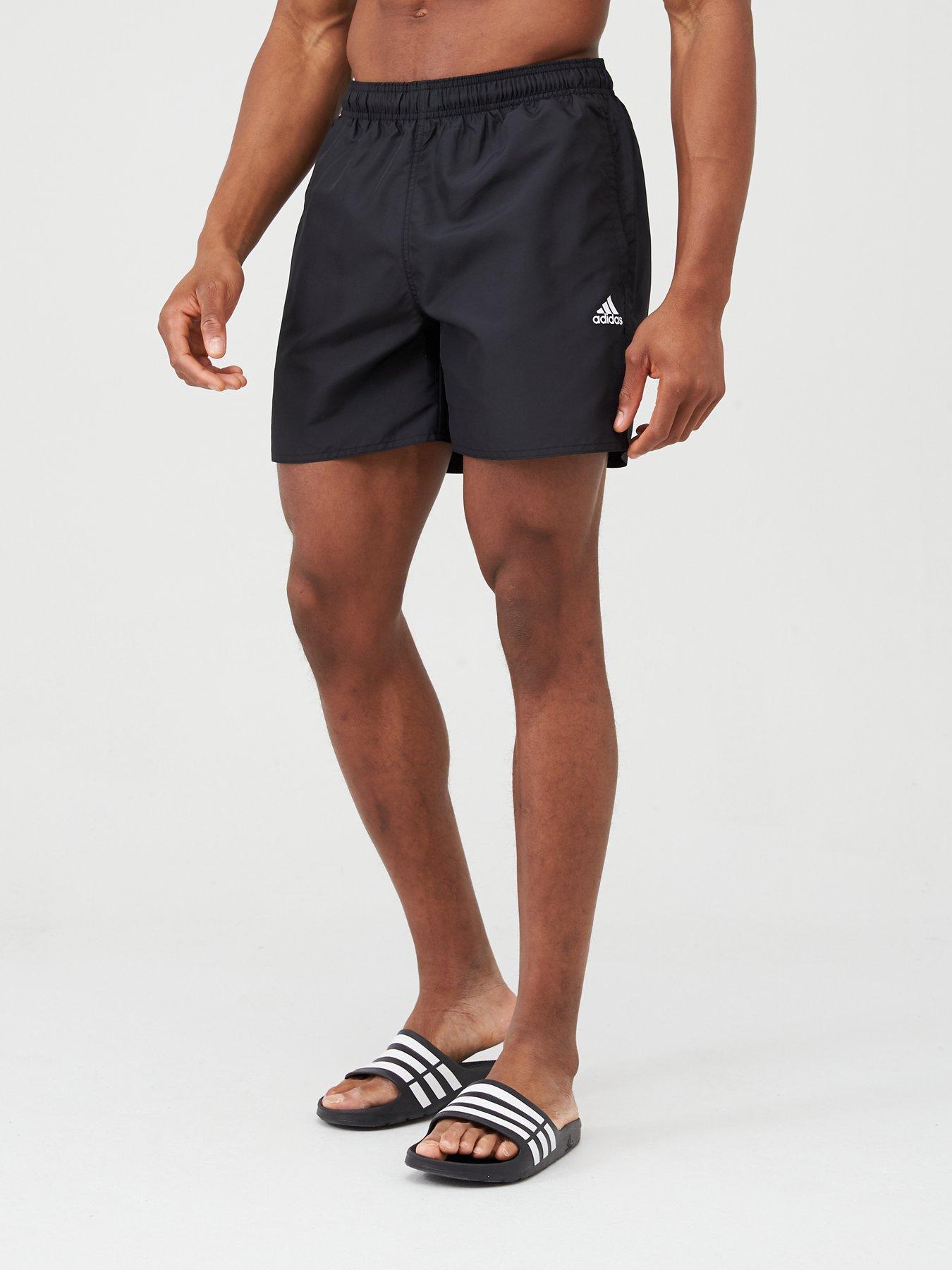 mens black adidas swim shorts