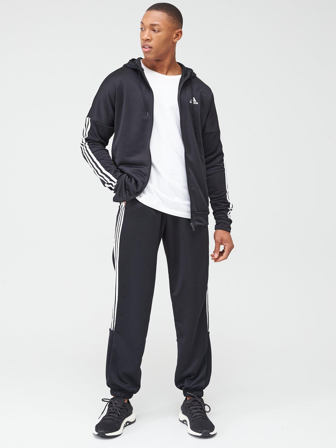 mens adidas hooded tracksuit