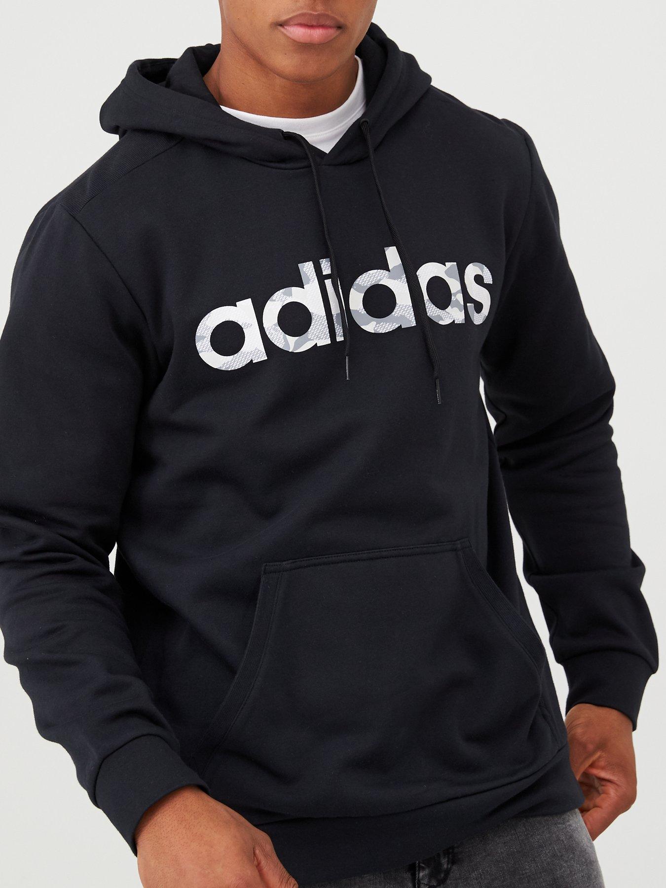 adidas camo linear hoodie