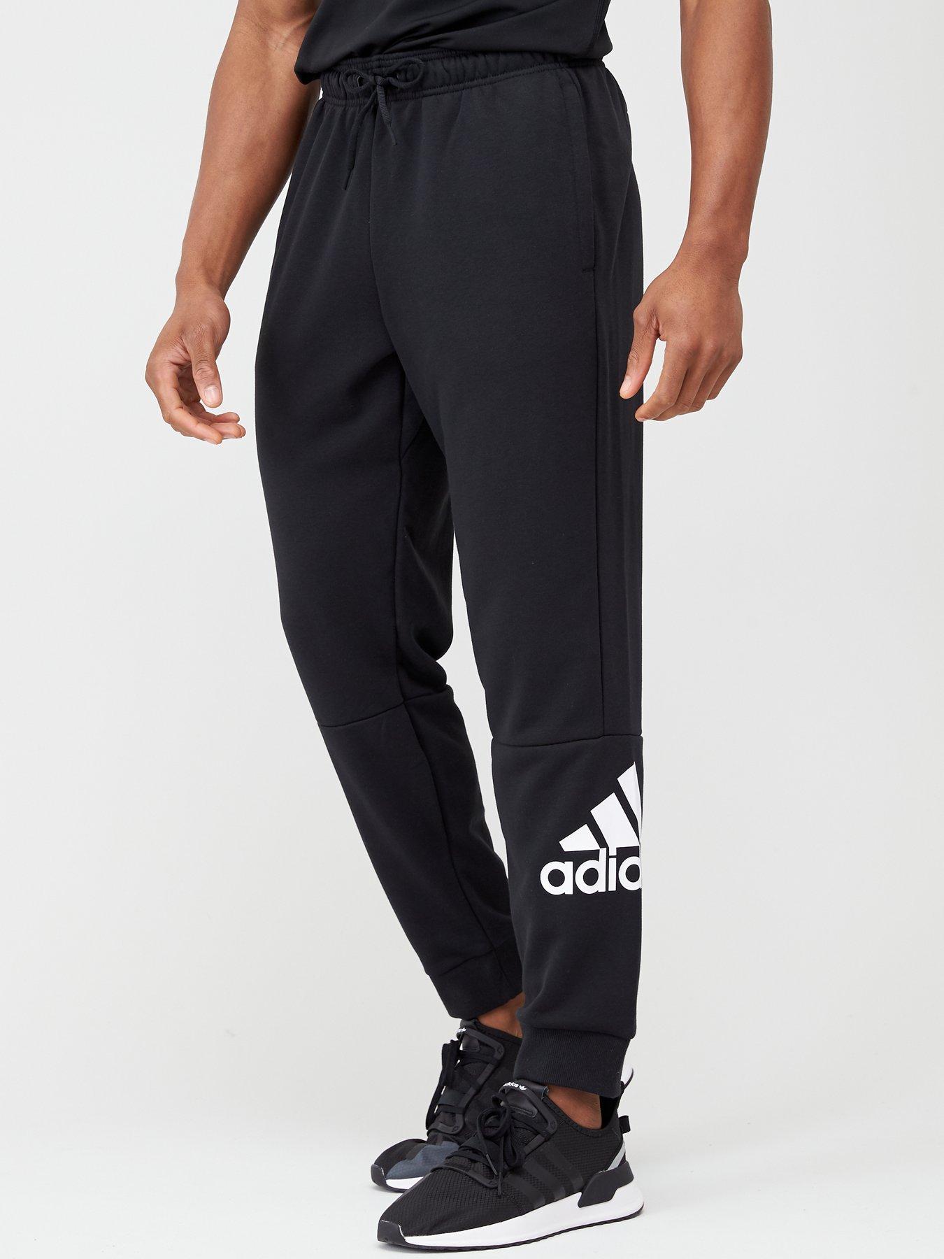 adidas black and gold joggers