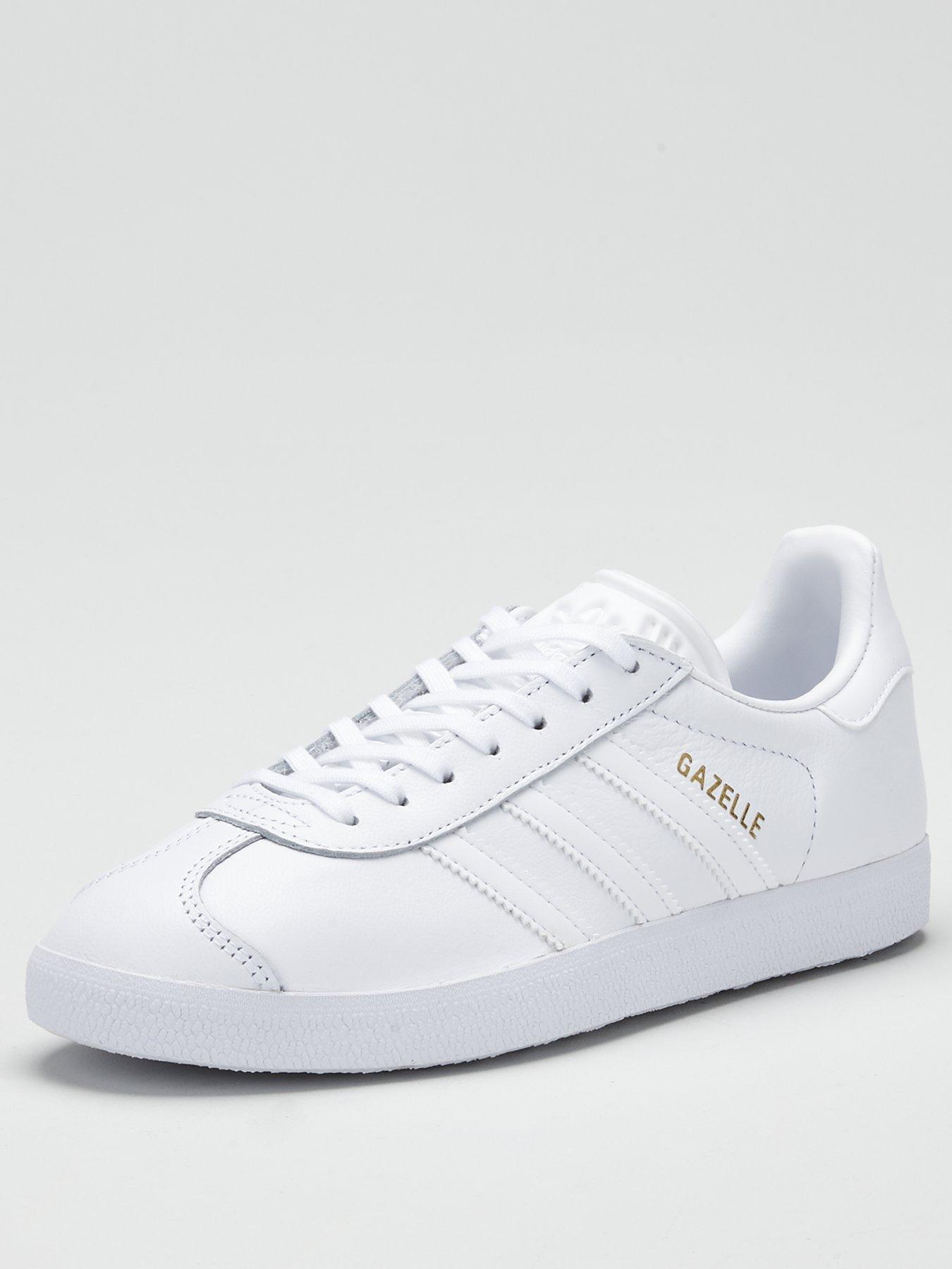 Womens white addidas store trainers