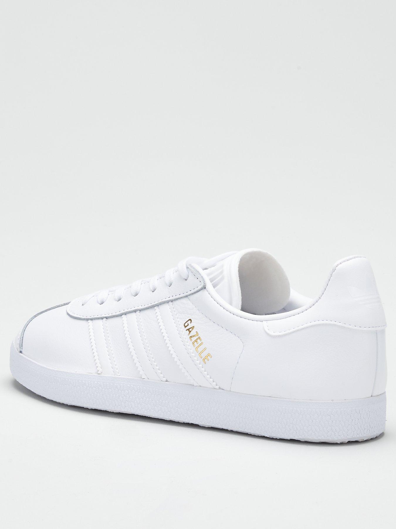 Adidas gazelle discount white gold