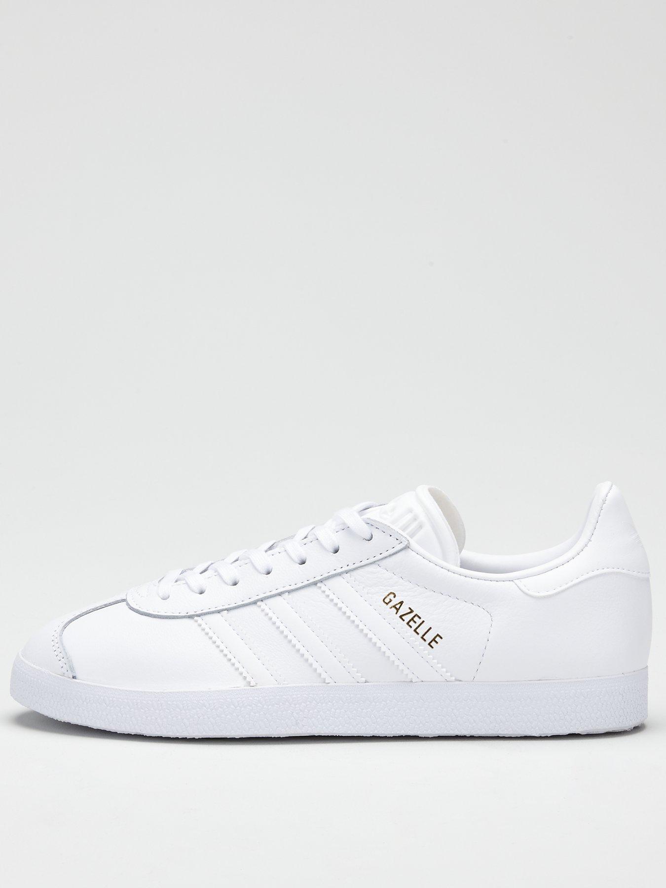 Adidas originals hotsell gazelle in white