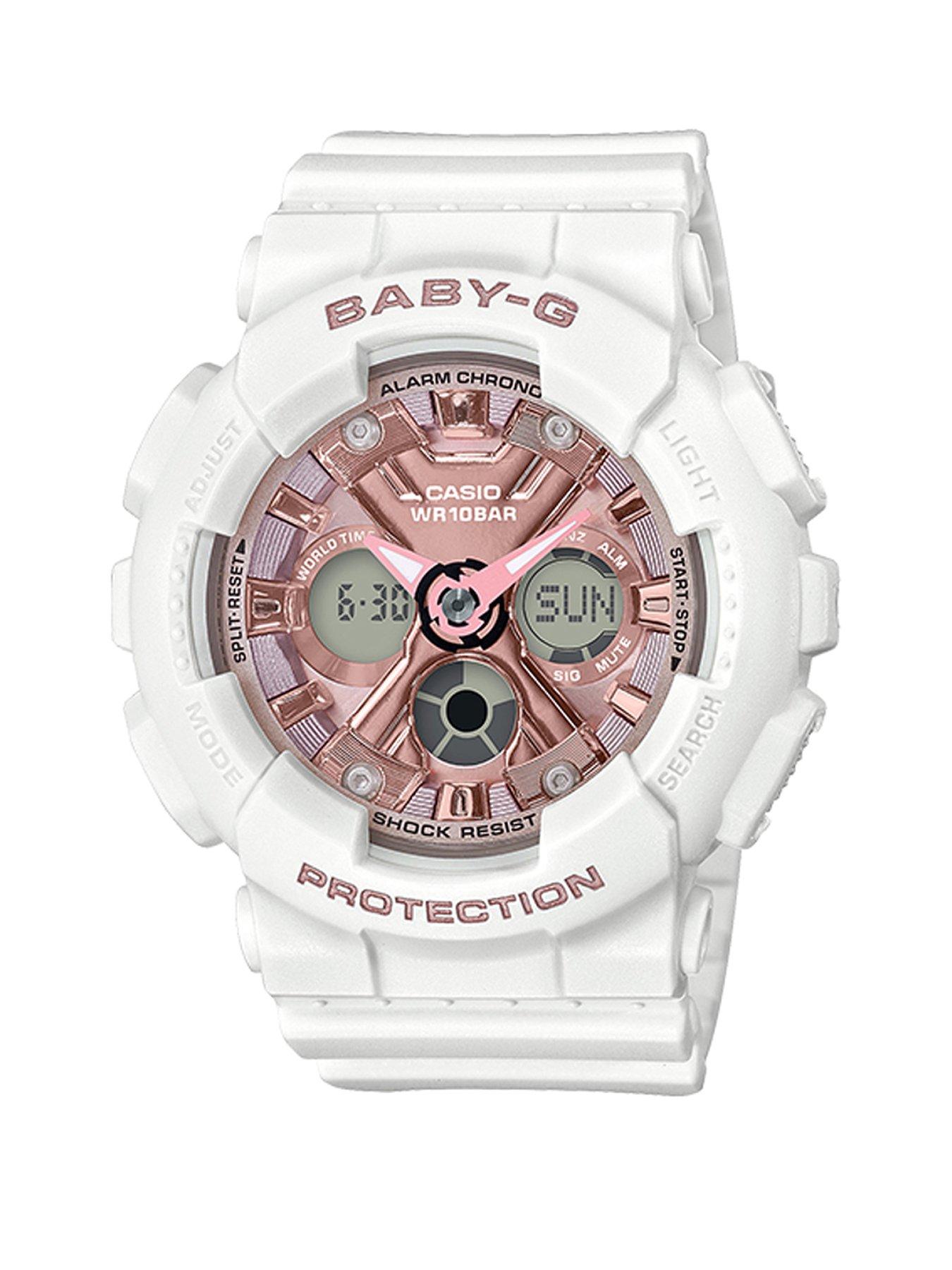 casio watch white strap