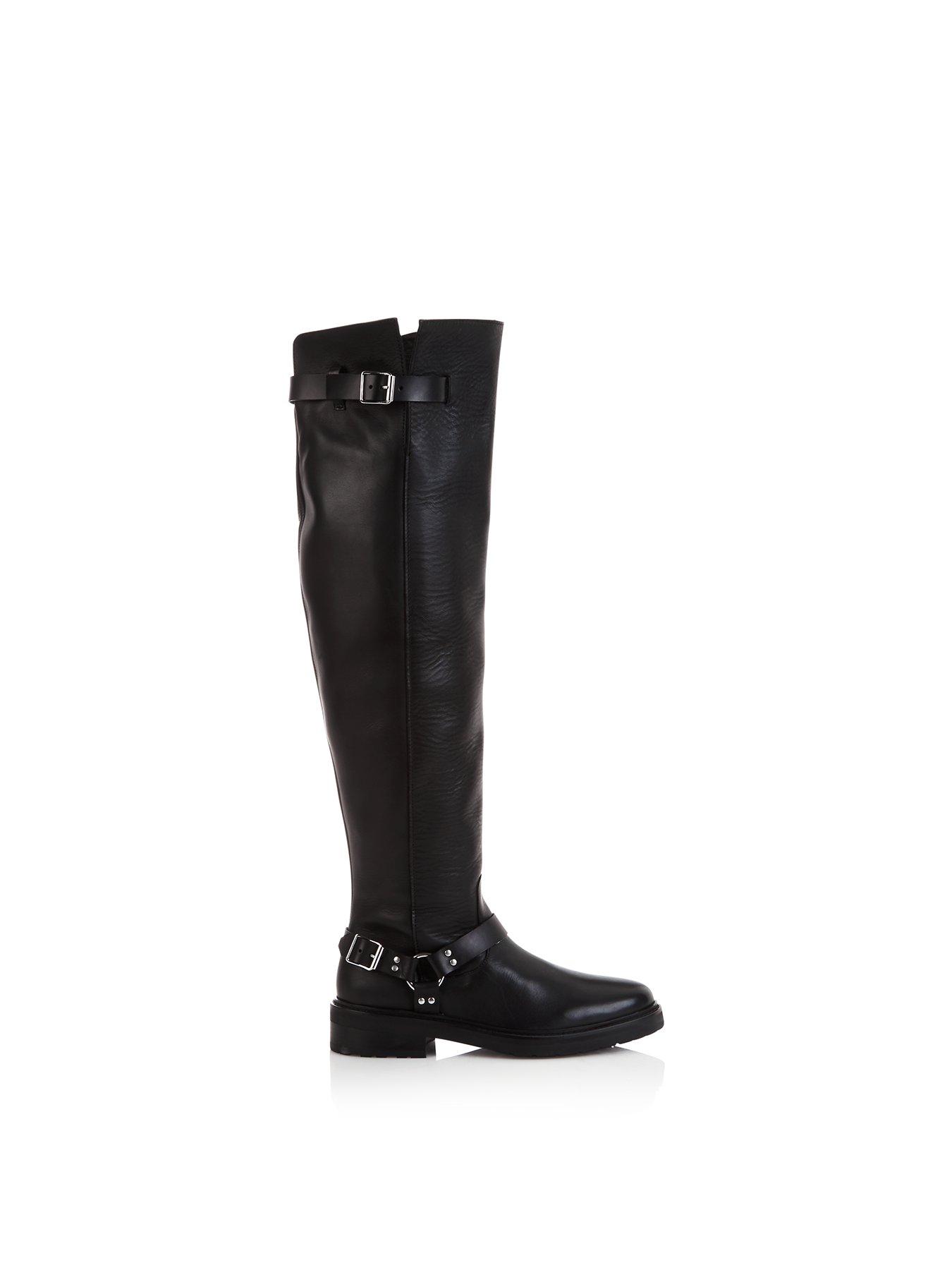 flat knee length boots uk