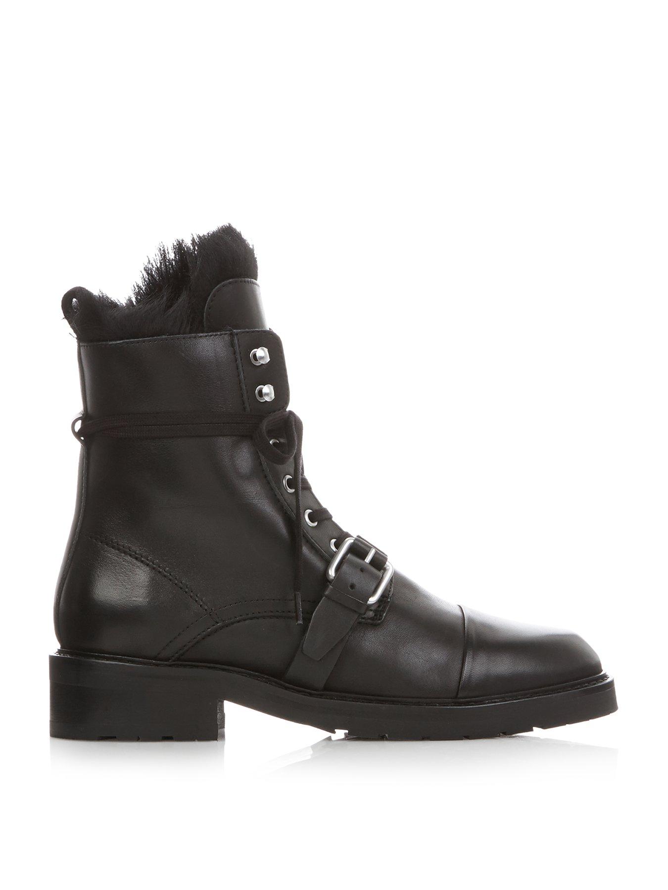 Allsaints Donita Shearling Military Boots review