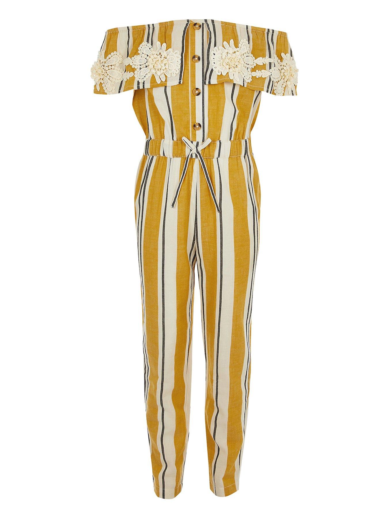 river island yellow jumpsuit