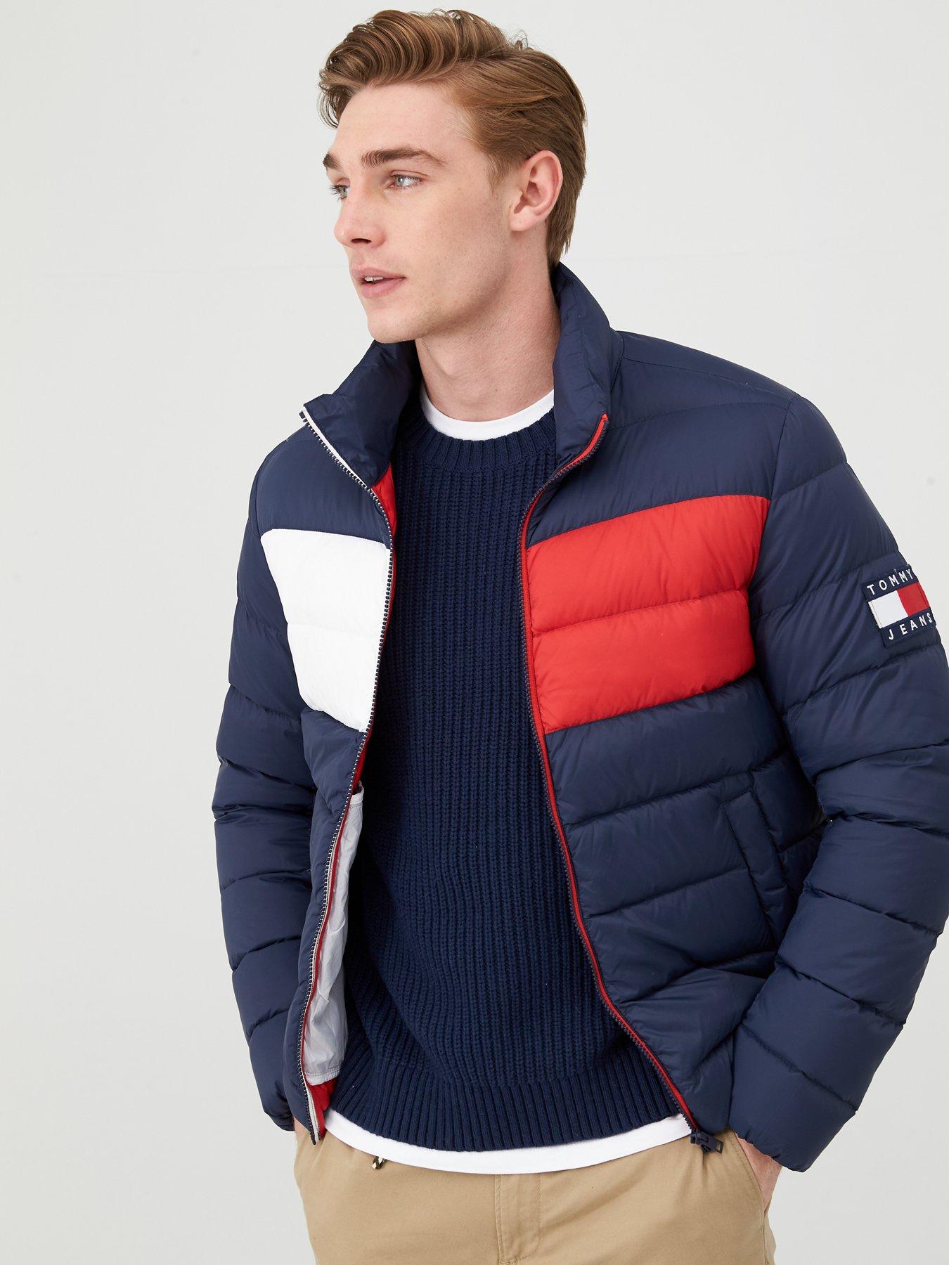 tommy jeans essential down jacket white