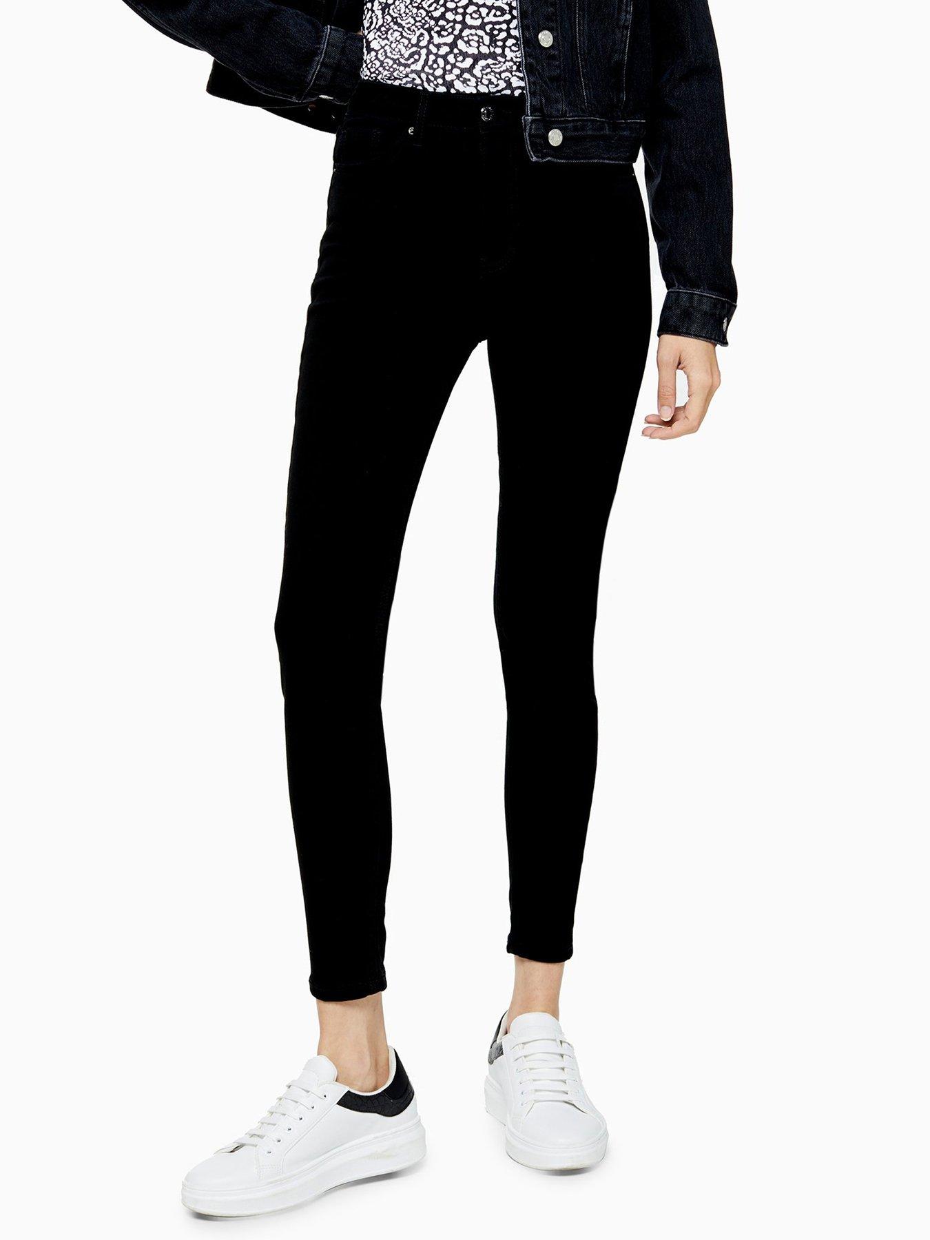 topshop petite joni jeans black