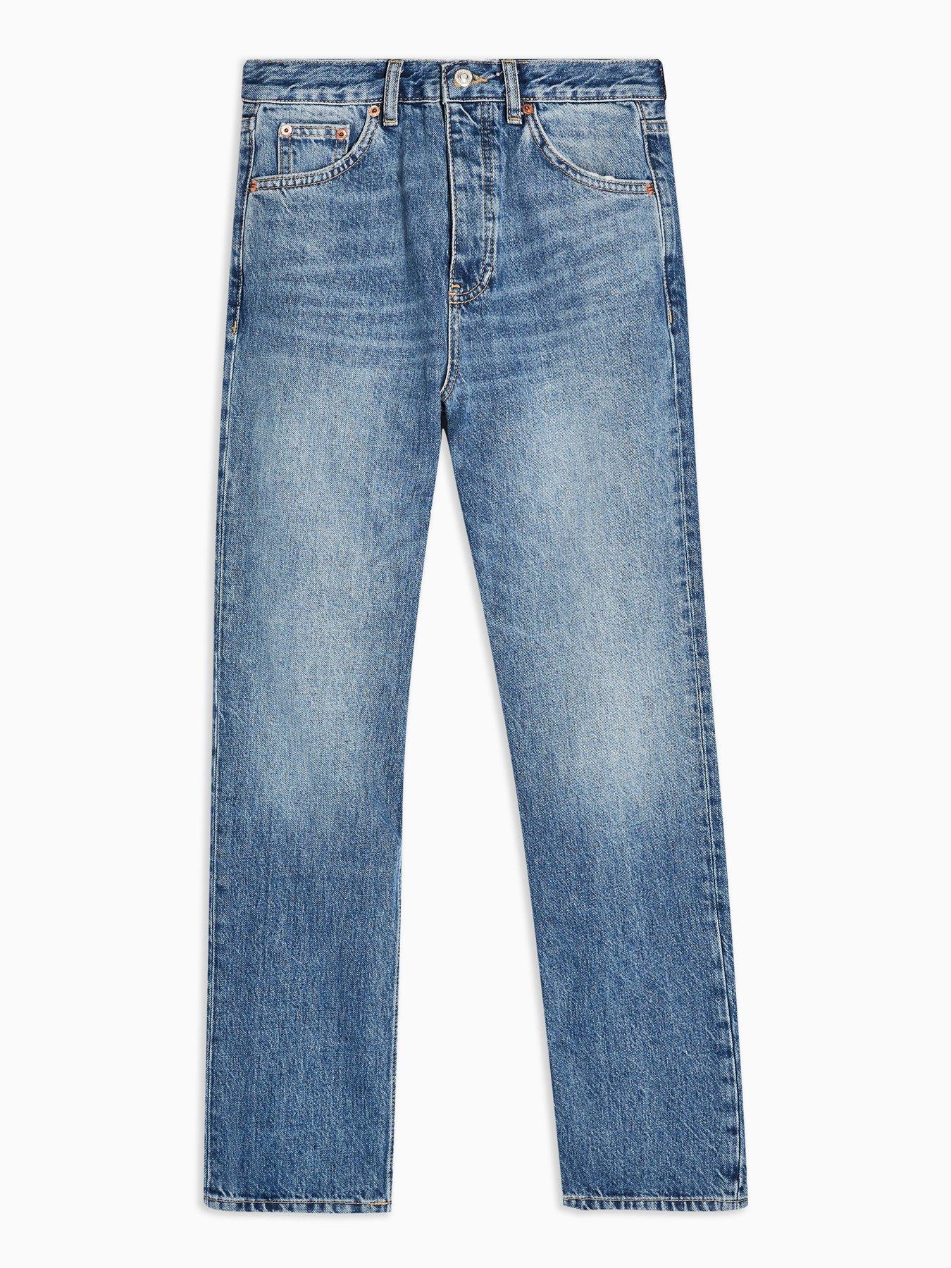 topshop mid blue editor jeans