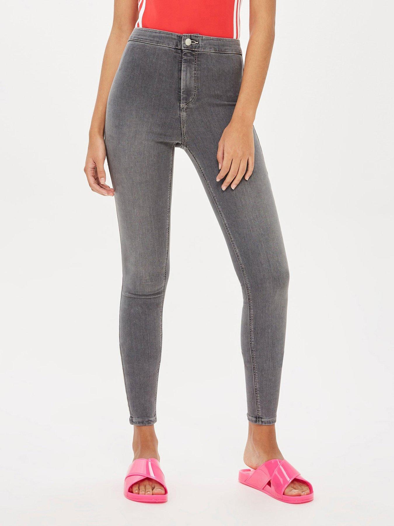 topshop grey joni jeans