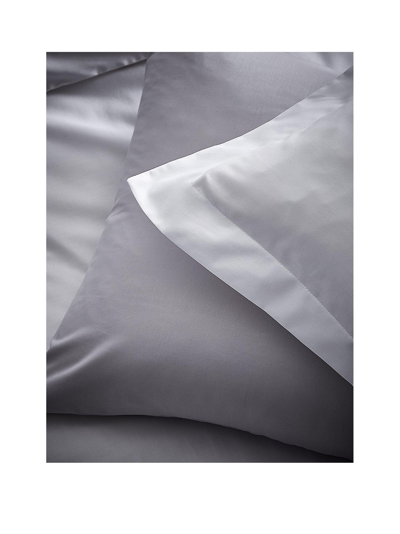 Product photograph of Content By Terence Conran Modal Standard Pillowcase Pair Ndash Grey from very.co.uk