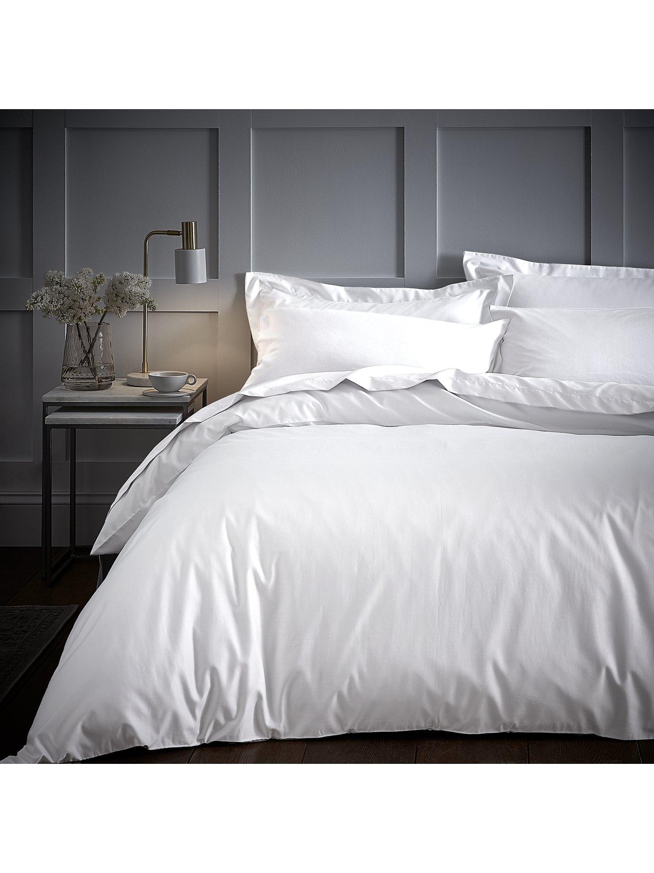 Product photograph of Content By Terence Conran Cotton Modal 300 Thread Count Single Duvet Cover - White from very.co.uk