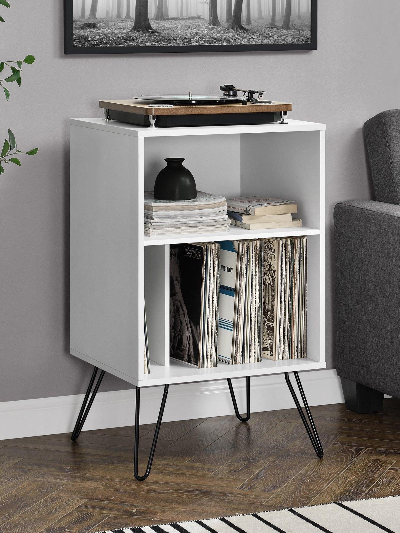 Novogratz Harmony Turntable Stand - White