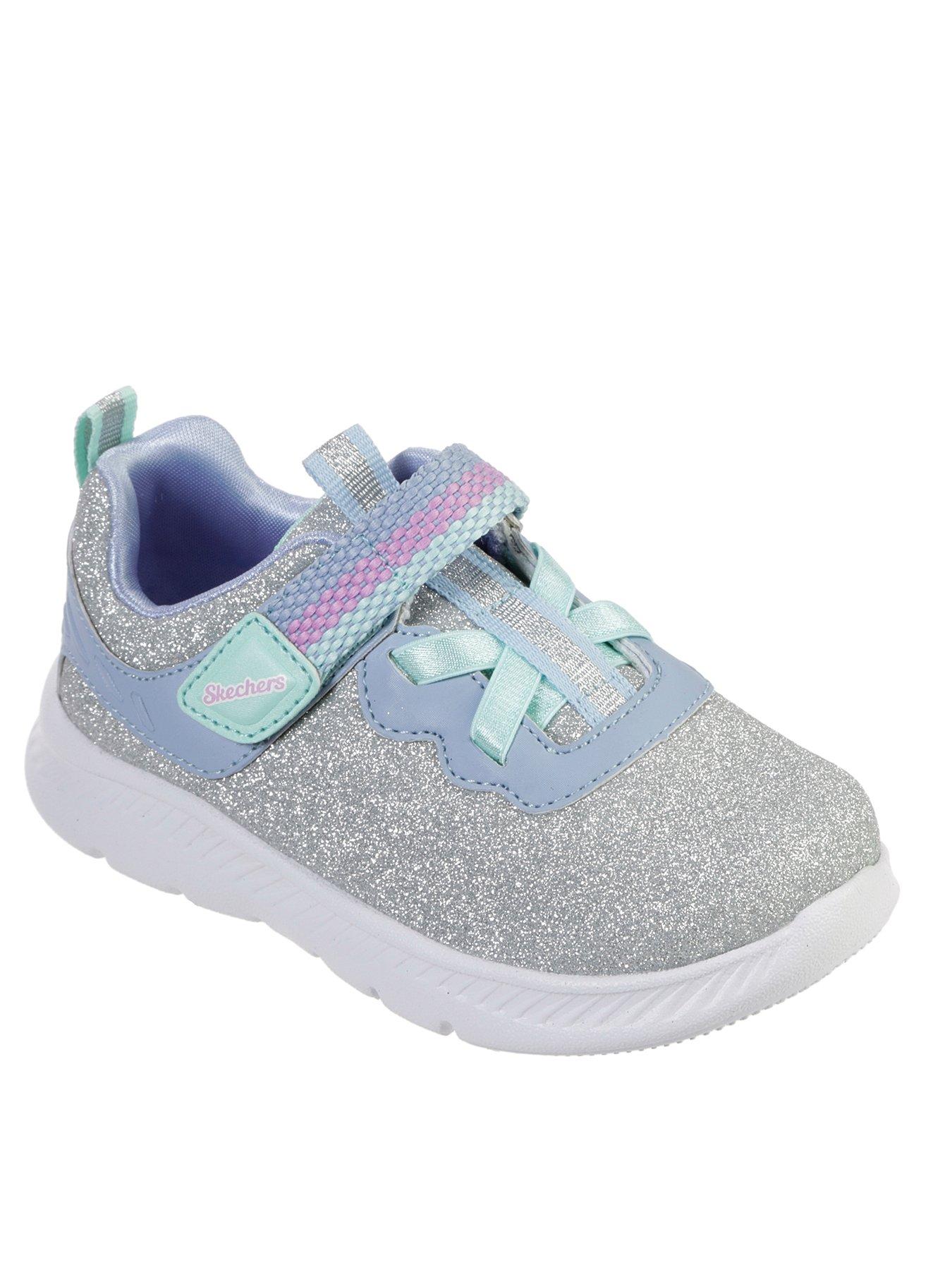 skechers silver trainers