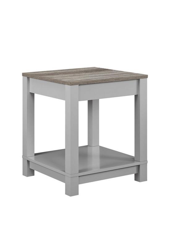 front image of carver-side-table