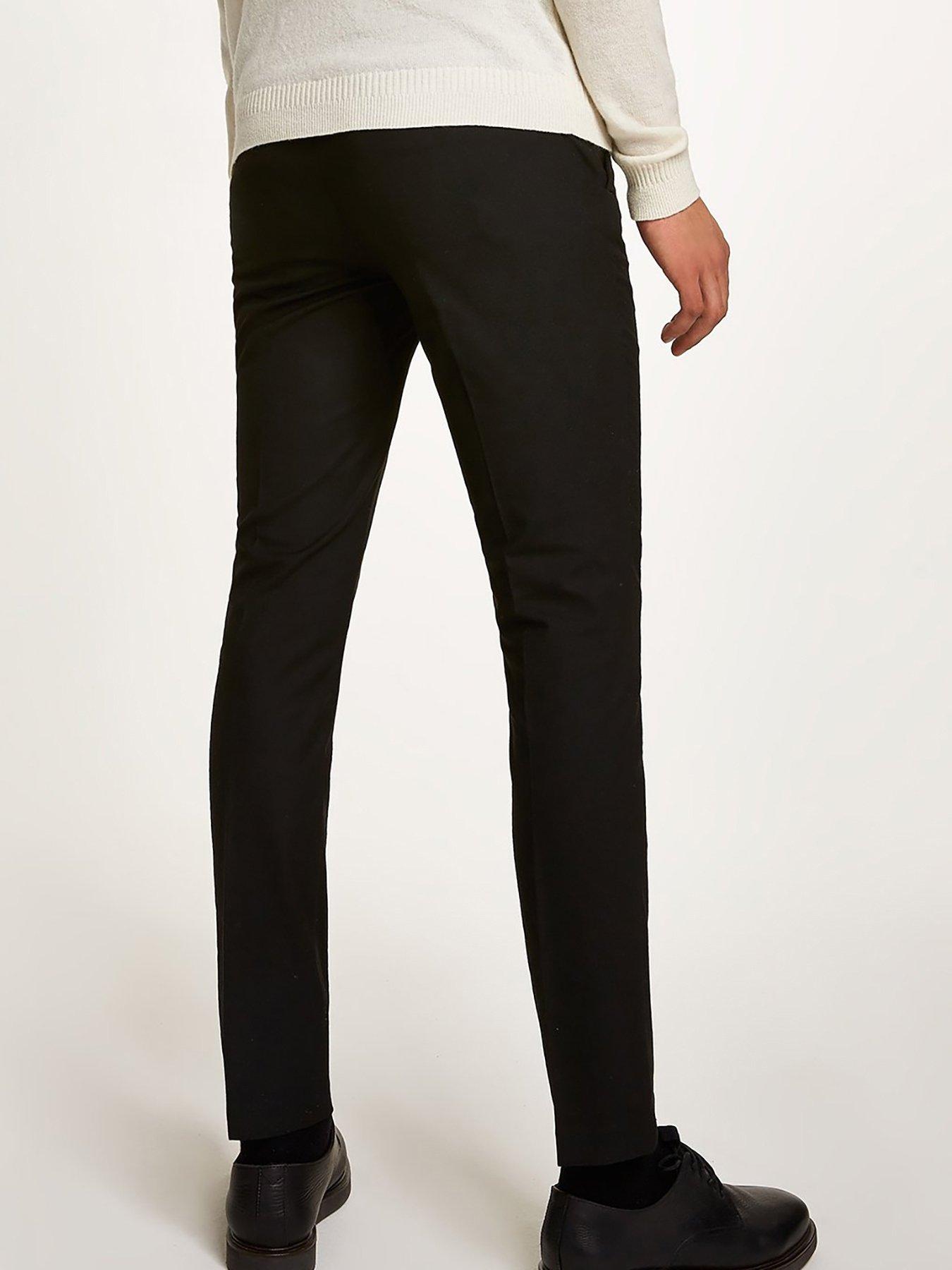 topman skinny black trousers