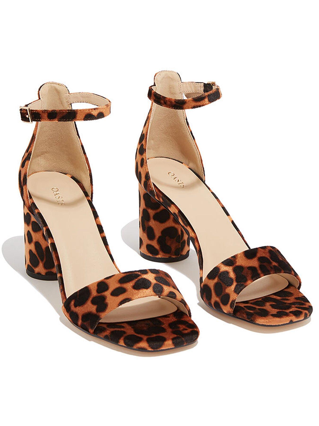 leopard print wedges uk