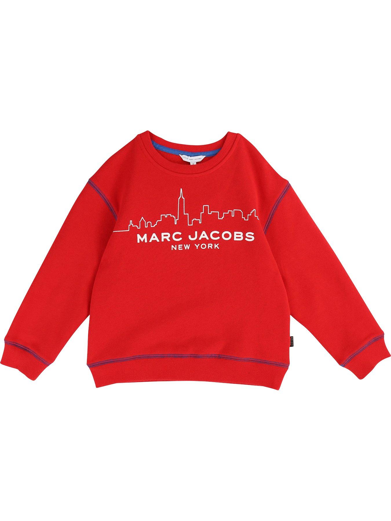 Little Marc Jacobs Boys Cityscape Logo Sweatshirt Red Very Co Uk