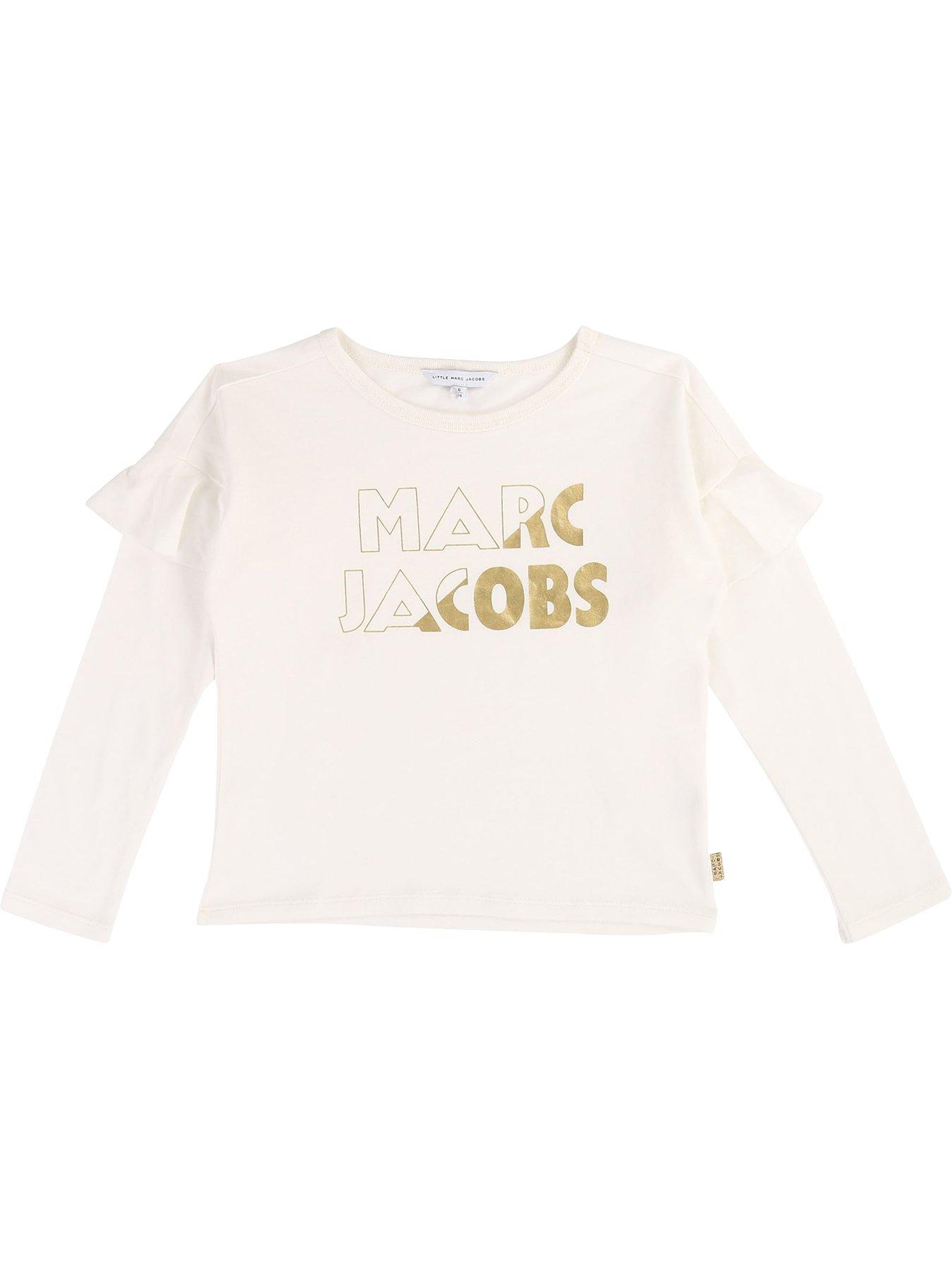 Little Marc Jacobs Girls Long Sleeve Frill Gold Foil Top review