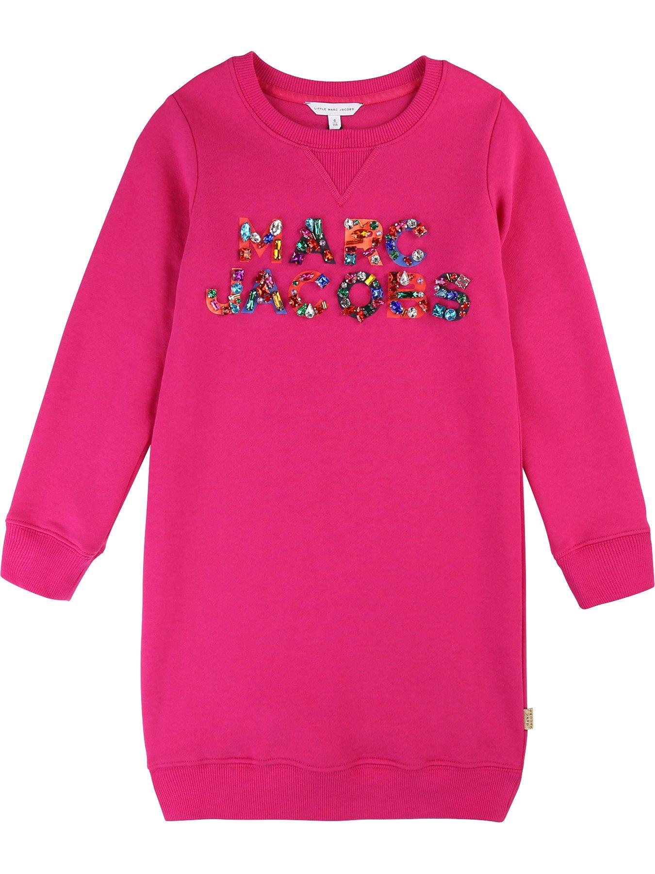 Little Marc Jacobs Girls Embellished Logo Sweatshirt Dress review