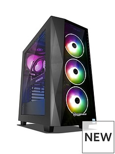 PC Specialist Tracer XT Intel Core i7, 16GB RAM, 2TB Hard Drive & 512GB SSD, 11GB Nvidia Geforce RTX 2080 Ti Graphics, Gaming Desktop - Black