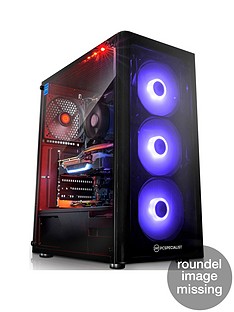 PC Specialist Tracer GT Intel Core i5, 16GB RAM, 1TB Hard Drive & 256GB SSD, 6GB Nvidia GeForce RTX 2060 Graphics, Gaming Desktop - Black