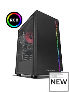 PC Specialist Stalker XT Intel Core i7, 16GB RAM,l 1TB Hard Drive & 256GB SSD, 6GB Nvidia Geforce GTX 1660 Ti Graphics, Gaming Desktop - Black
