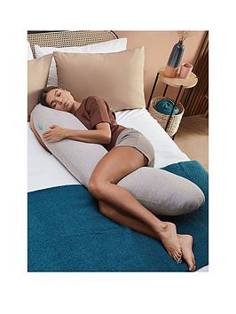Product photograph of Kally Sleep Kally Body Pillow - Grey from very.co.uk