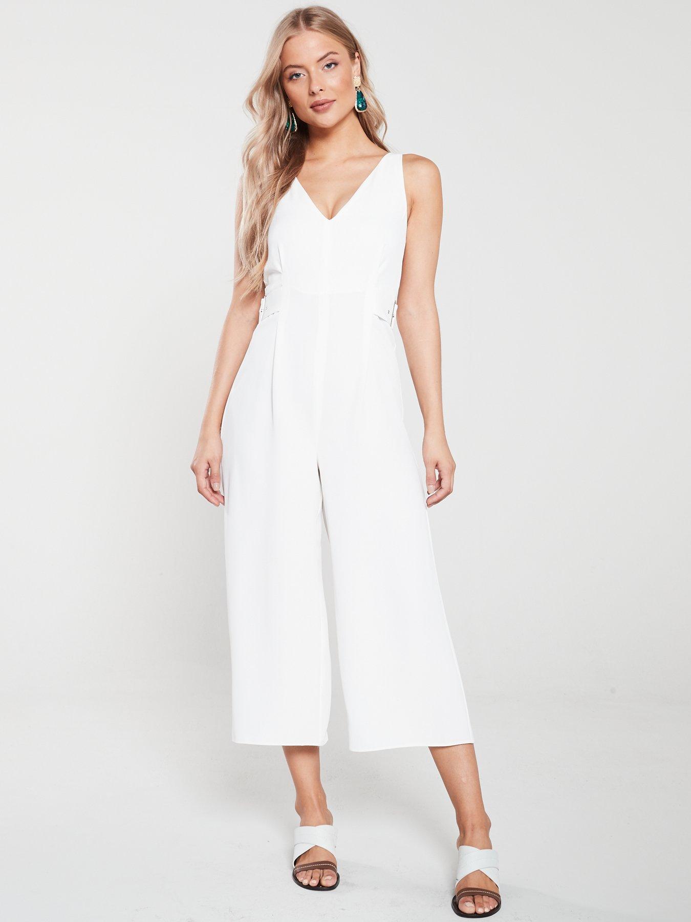 river island white jumpsuit