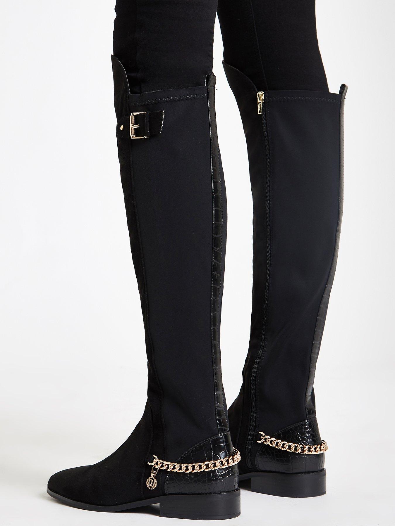 river island chain boots