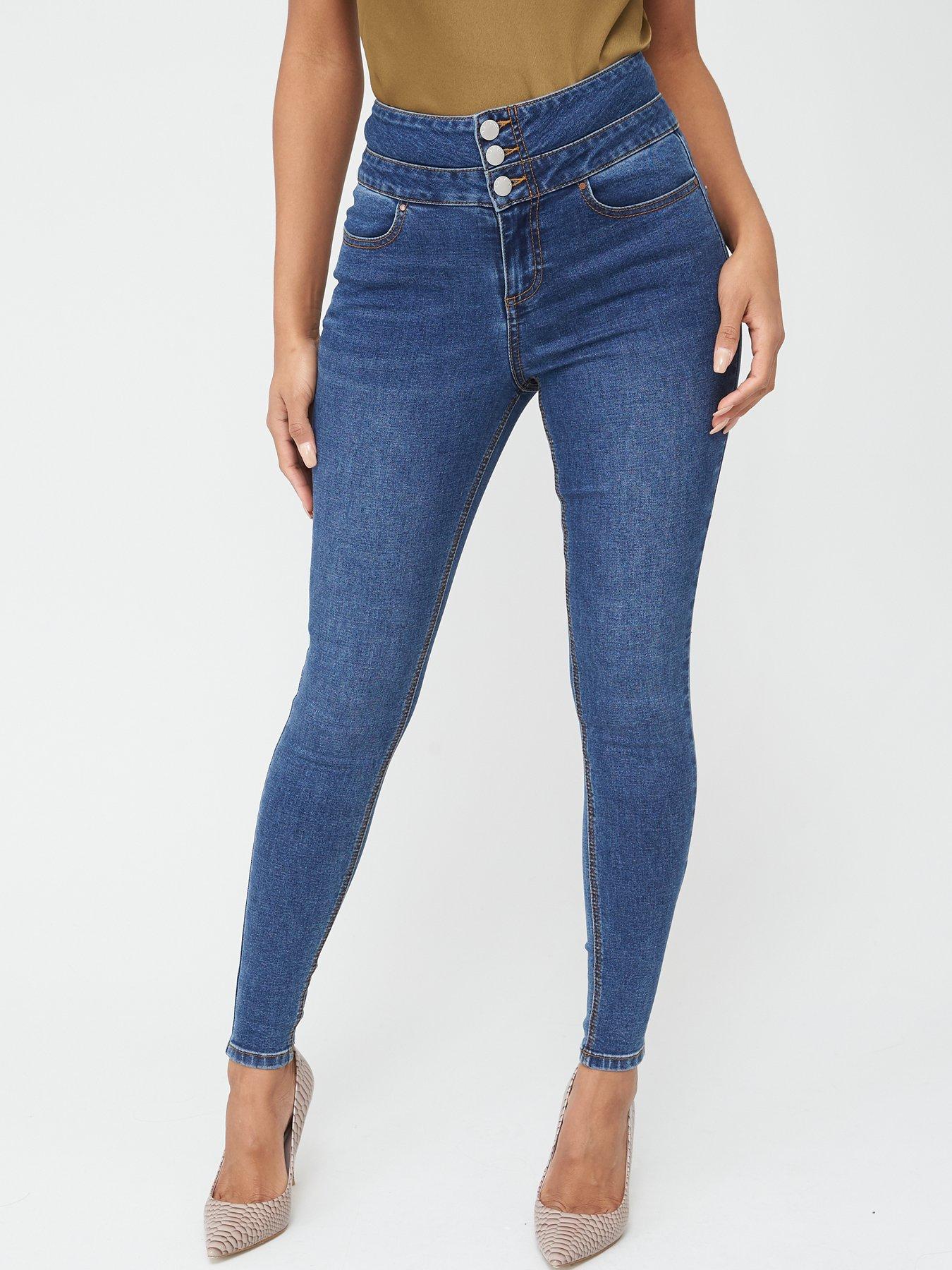 high waisted skinny jeans uk