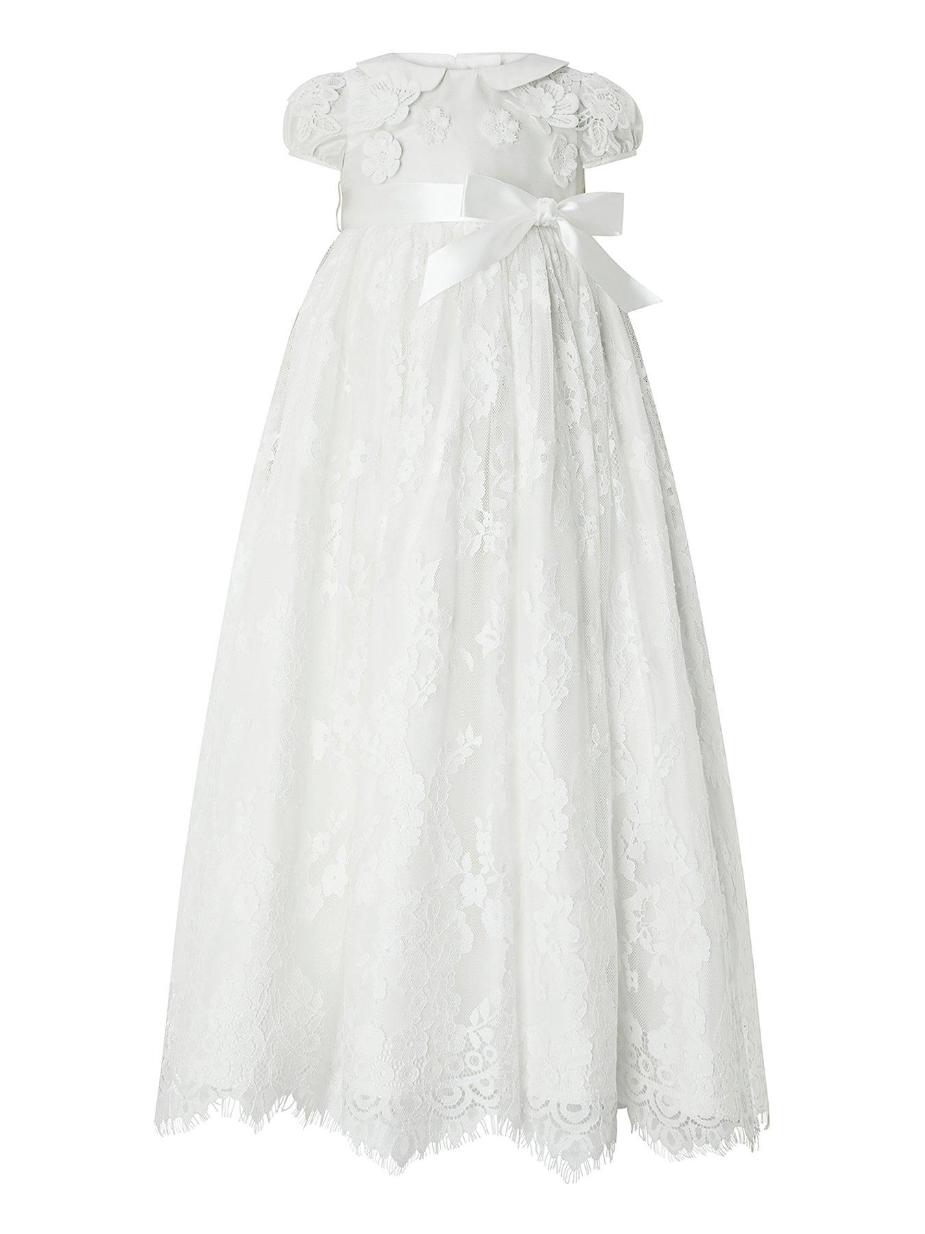 girls white smocked dress