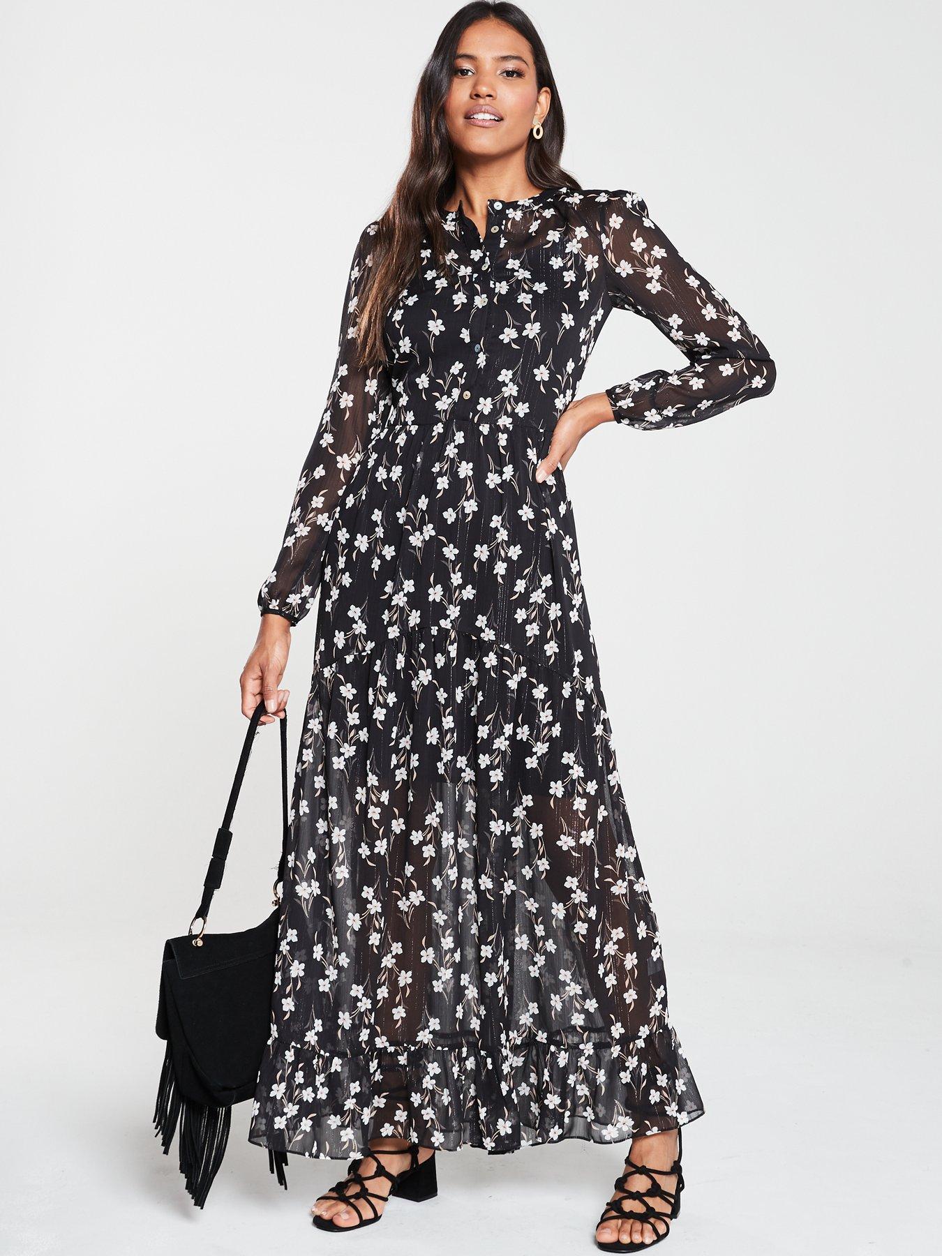 very floral maxi dress