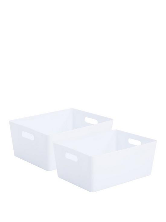 front image of studio-storage-baskets-set-of-2-white