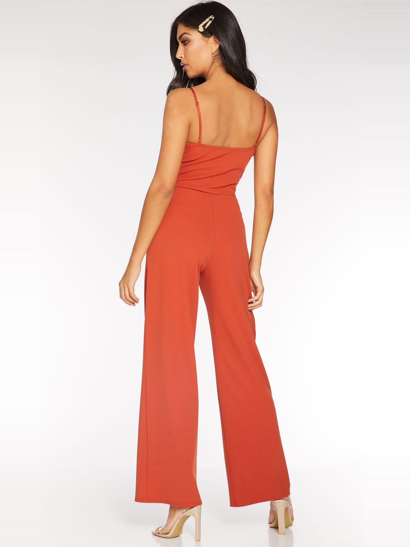 quiz rust jumpsuit