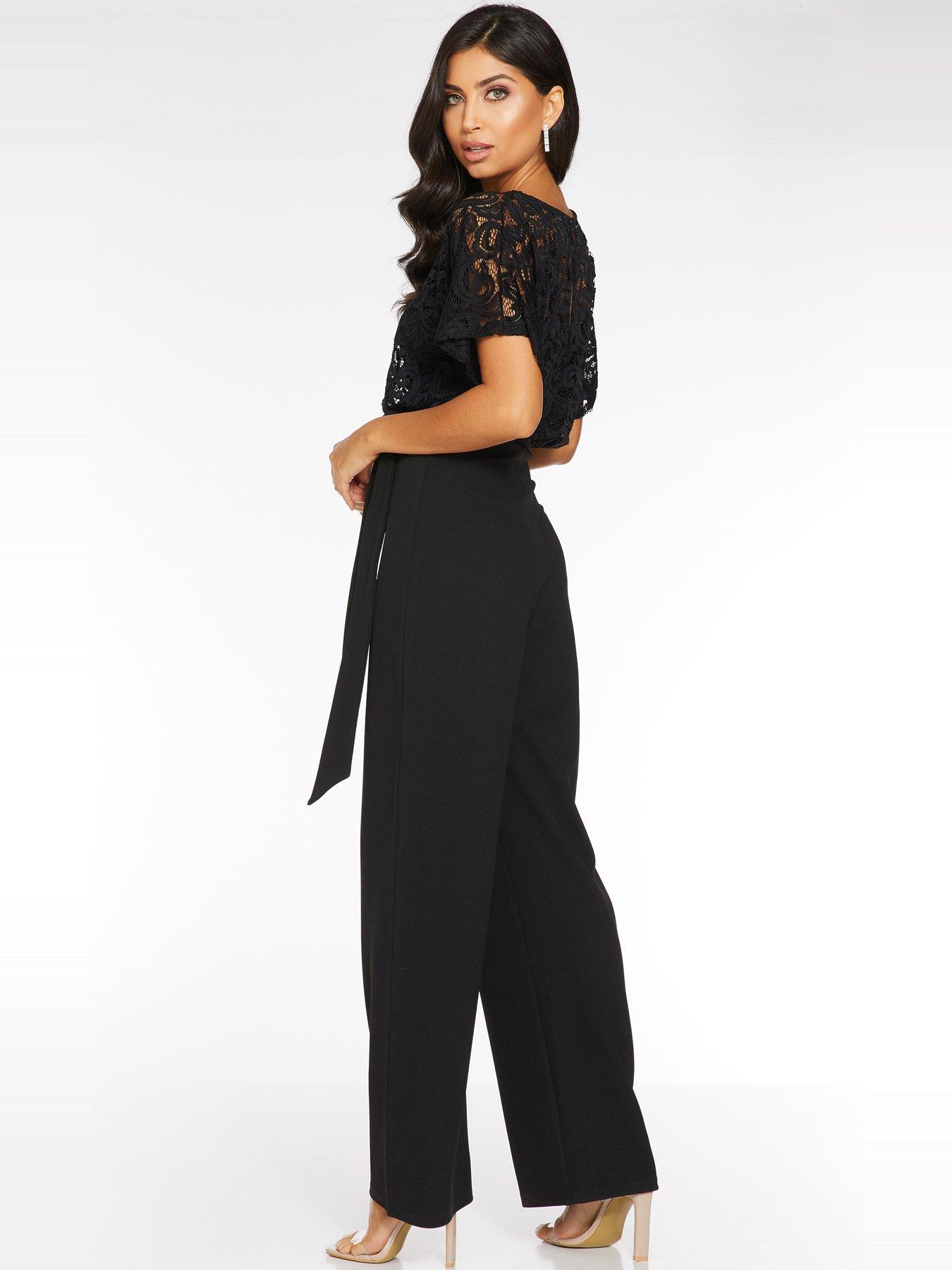 black quiz jumpsuit