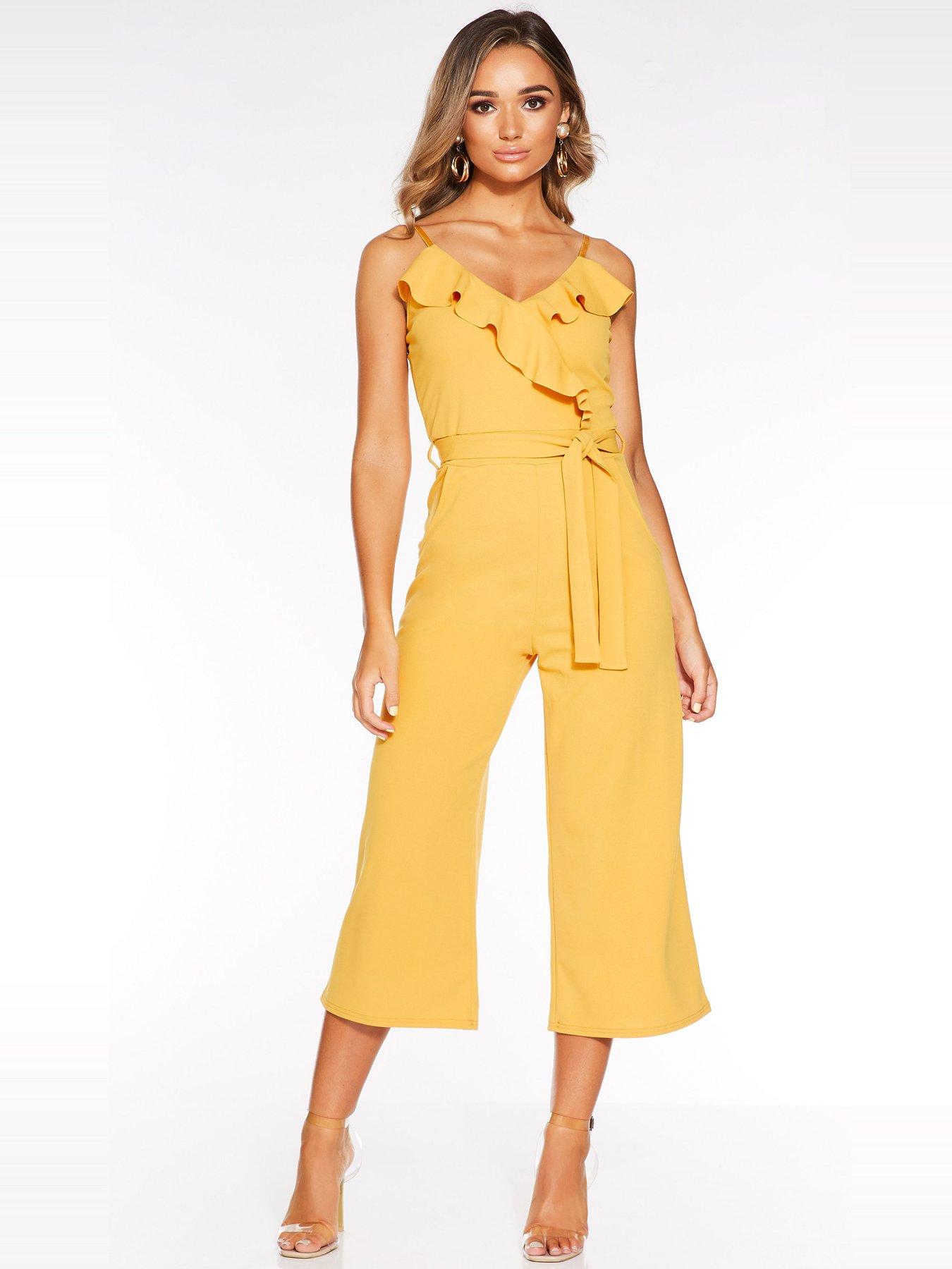 quiz yellow jumpsuit