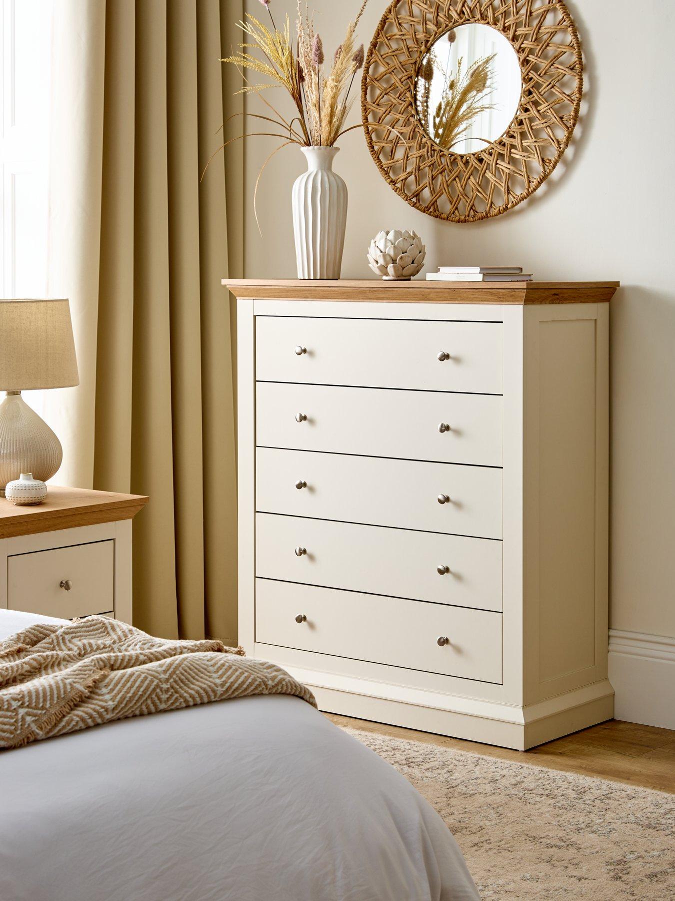 Product photograph of Very Home Hanna 5 Drawer Chest from very.co.uk