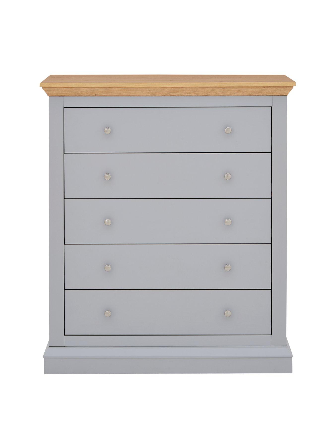 Product photograph of Very Home Hanna 5 Drawer Chest from very.co.uk